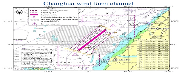 Sailing Direction For The Changhua Wind Farm Channel